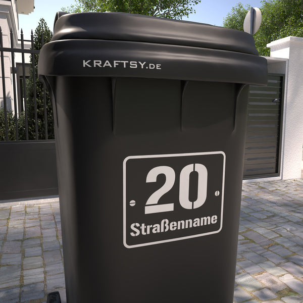 Mülltonnen Aufkleber imitiert befestigtes Schild - 4er – Kraftsy Custom  Crafted